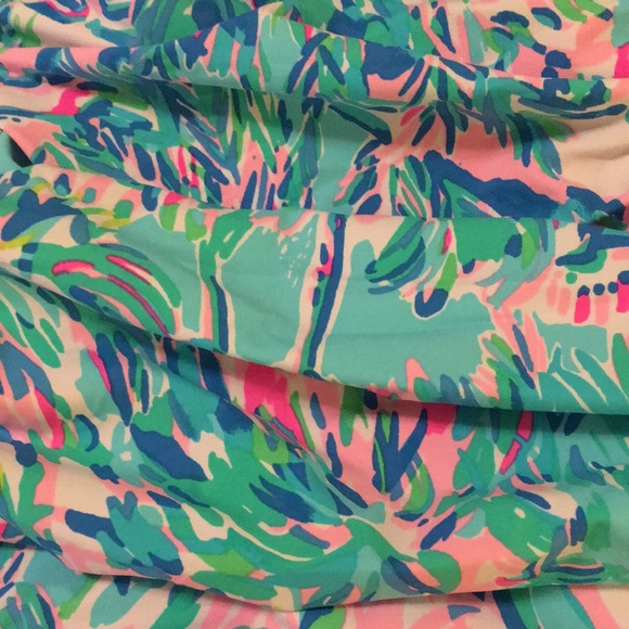 NWT Lilly Pulitzer Blue Ibiza Canbana Cocktail One piece Swimsuit Size 0 - Picture 6 of 12